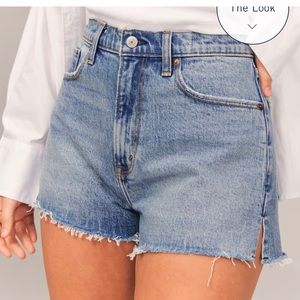 Abercrombie curve love high rise mom short